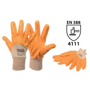 Рукавички Mastertool помаранчевий нітрил розмір 9